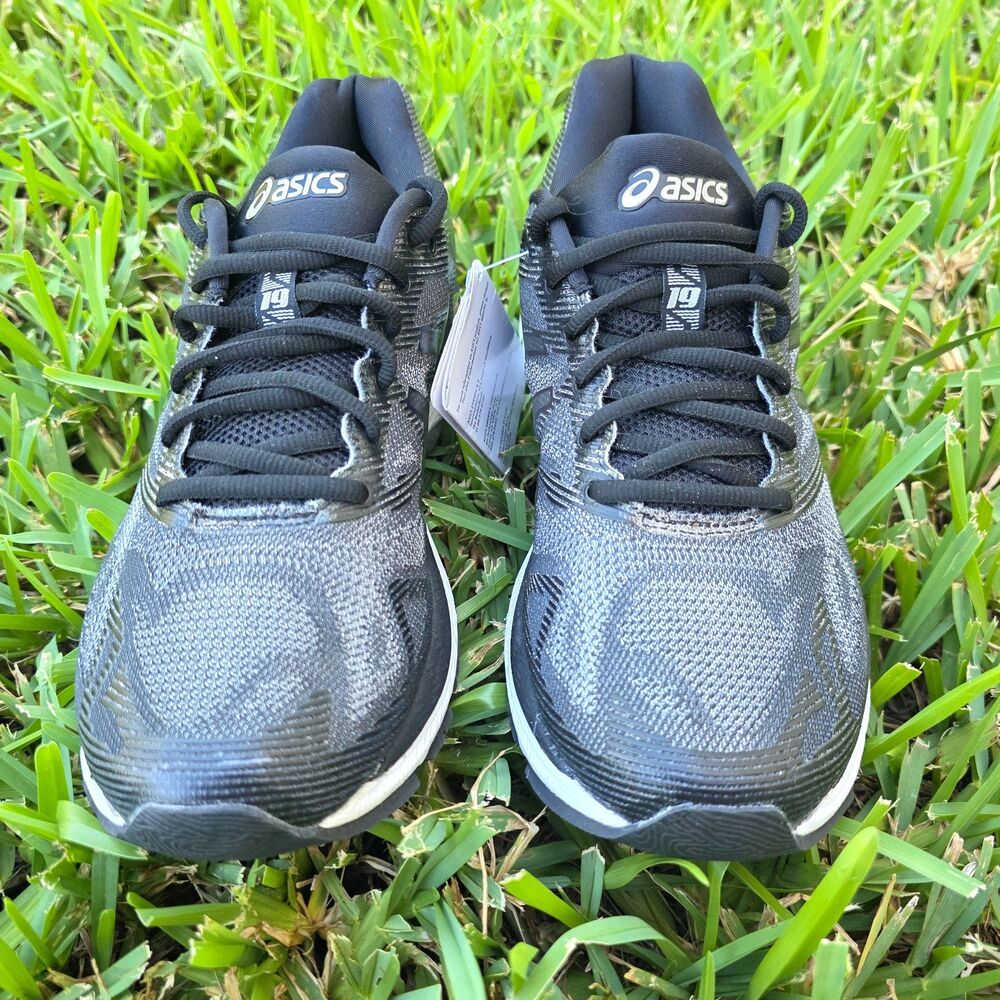 ASICS Gel Nimbus 19 Womens 9.5 D Wide Black Onyx Running Shoes T751N NWT